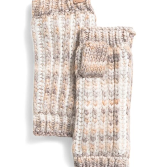 NEW UGG Chunky Space Dye Fingerless Gloves in nimbus unisex 1125 4t2 - Picture 3 of 3